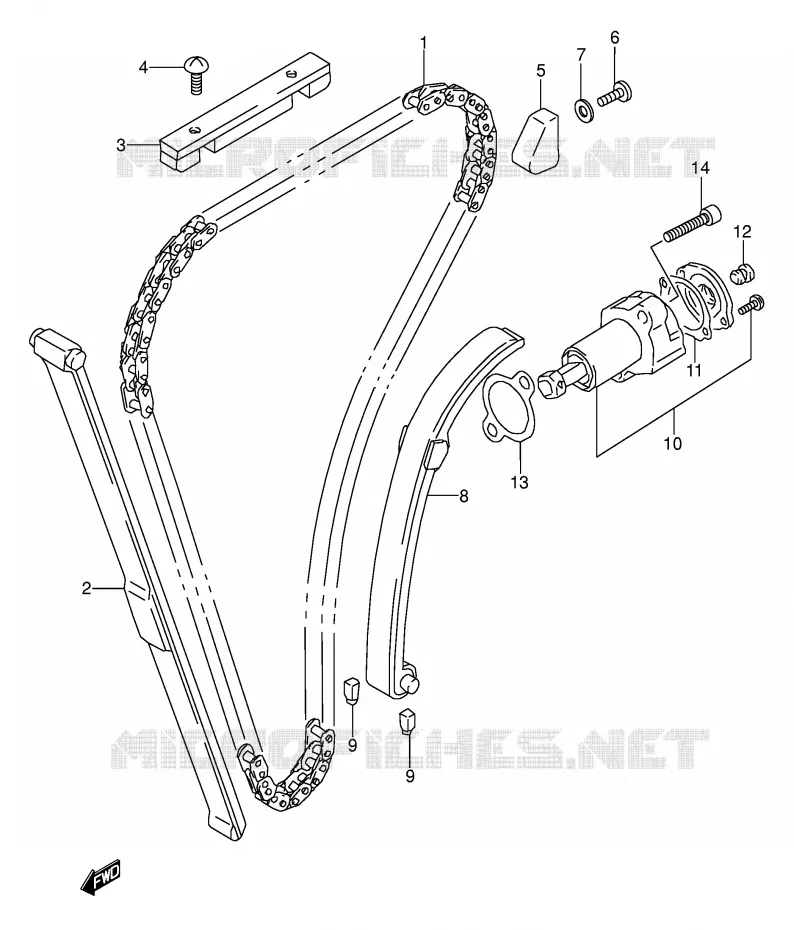 TIMING Suzuki MOTO 500 GS-E 1993  GS500EP(E2)