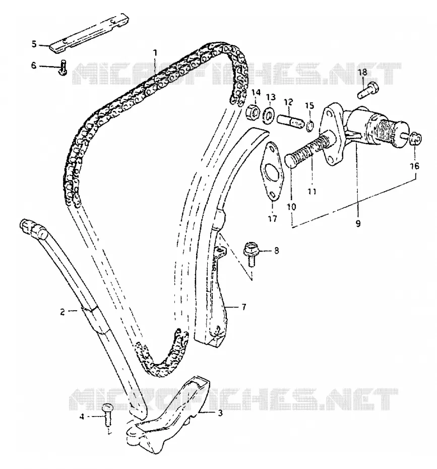 TIMING Suzuki MOTO 550 GS 1982  GS550LZ