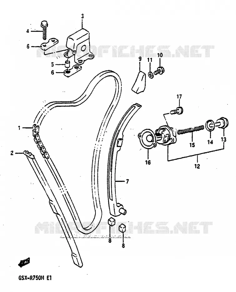 TIMING Suzuki MOTO 750 GSX-R 1991  GSX-R750M