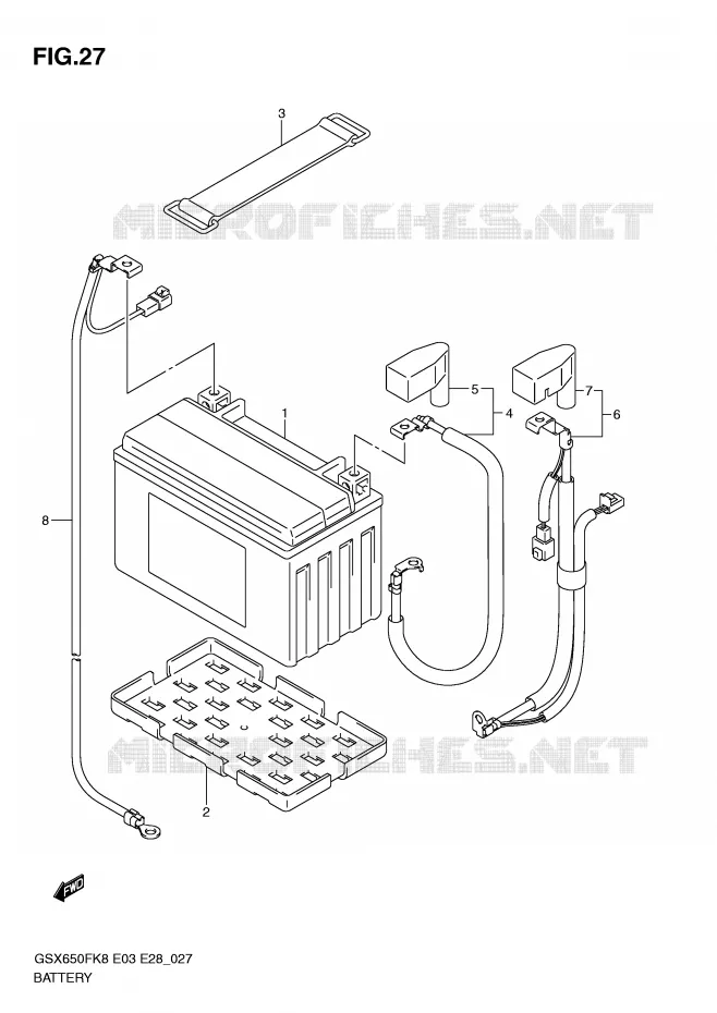 ACCU Suzuki MOTO 650 GSX-F 2010  GSX650FAL0(E3/E28)