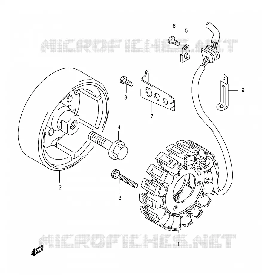 ALTERNATOR Suzuki MOTO 500 GS-E 1997  GS500EV(E2)
