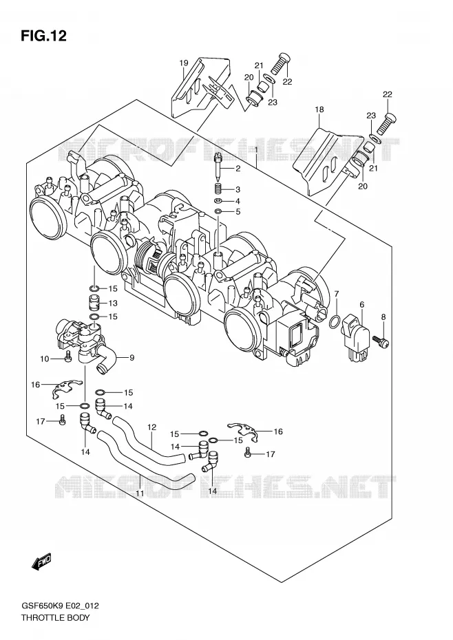 BRANDSTOFINJECTIE ASSY Suzuki MOTO 650 BANDIT 2010  GSF650SUAL0(E2)