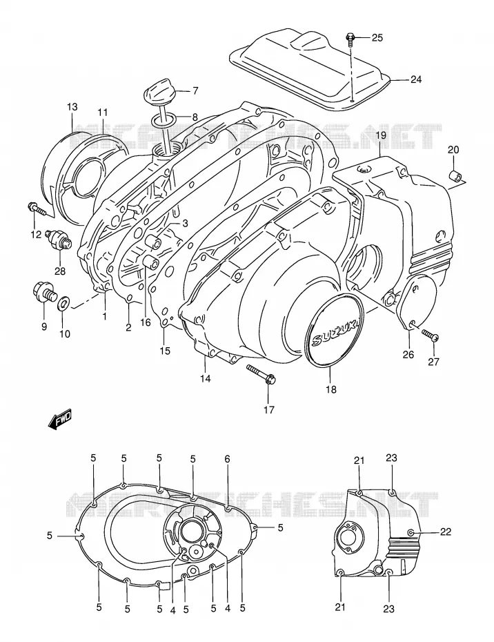 CASING Suzuki MOTO 500 GS-E 2000  GS500EY(E2)