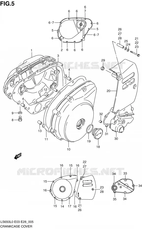 CASING Suzuki MOTO 650 BOULEVARD 2010  LS650L0(E3/E28)