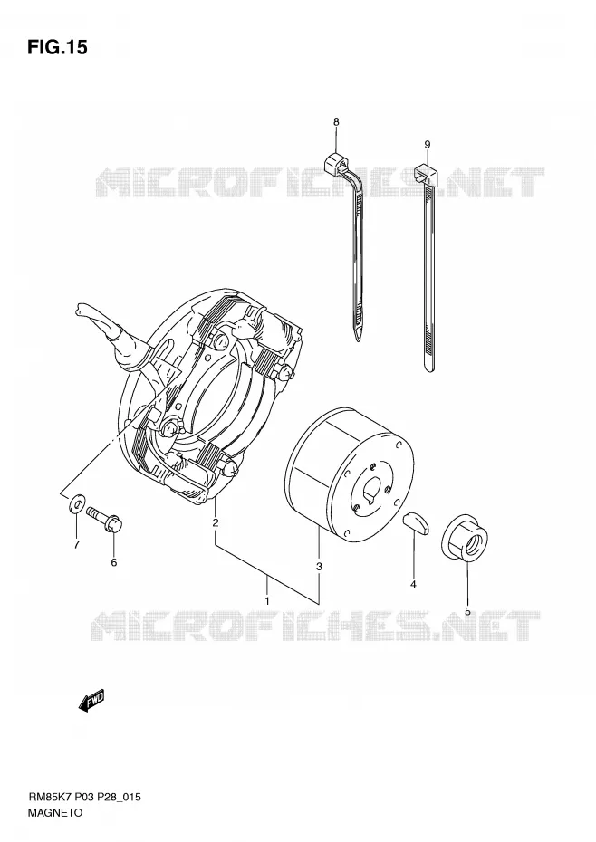 ONTSTEKING Suzuki MOTO 85 RM 2010  RM85L0(P3/P28)