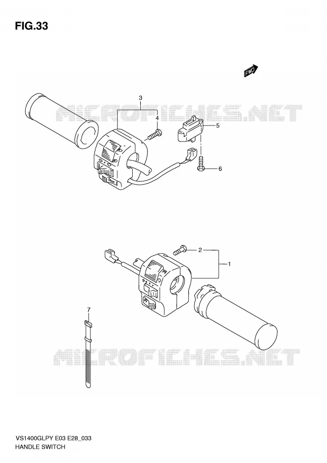 SCHAKELAARS Suzuki MOTO 1400 INTRUDER 2000  VS1400GLPY(E3/E28)