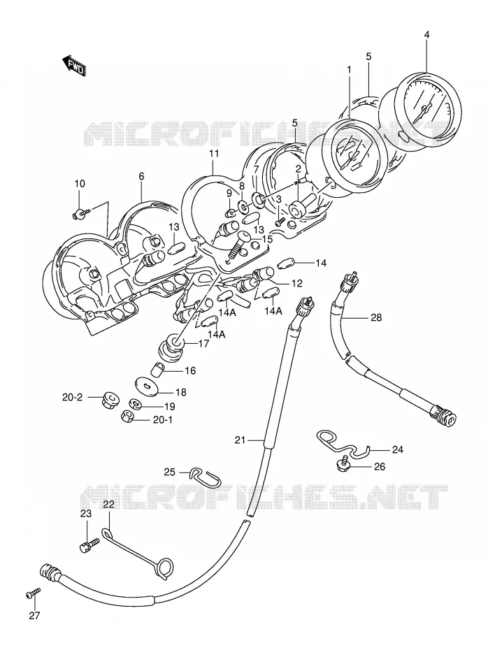 SNELHEIDSMETER Suzuki MOTO 500 GS-E 1999  GS500EX(E2)