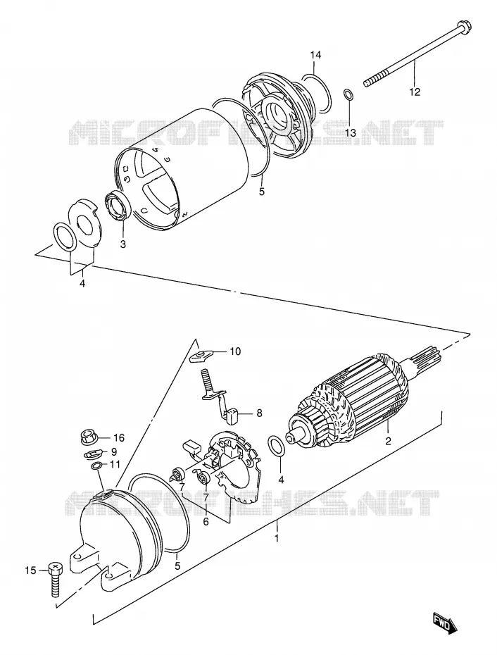STARTMOTOR Suzuki MOTO 500 GS-E 2000  GS500EUY(E2)