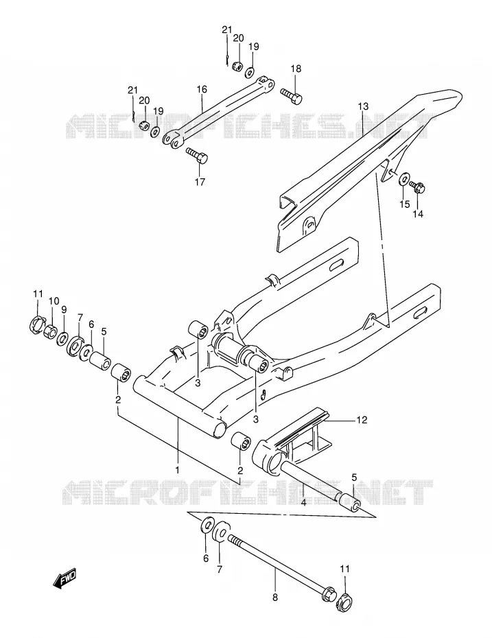 SWINGARM Suzuki MOTO 500 GS-E 2000  GS500EY(E2)