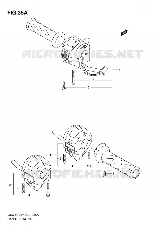SCHAKELAARS (MODELE K3) Suzuki MOTO 750 GSX-R 2002  GSX-R750K2(E2)