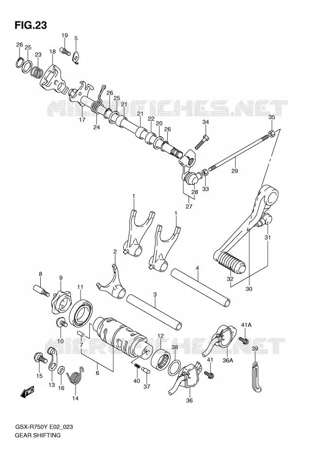SCHAKELEN ASSY Suzuki MOTO 750 GSX-R 2001  GSX-R750U2K1(E2)