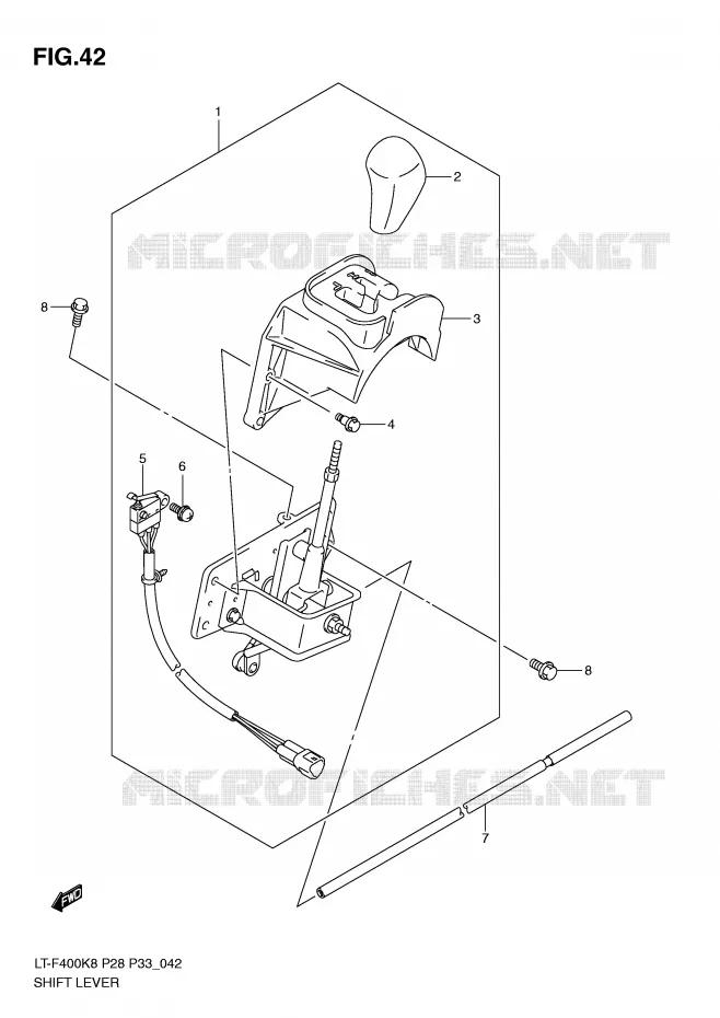 VERSNELLINGSPOOK Suzuki QUAD 400 KINGQUAD 2009  LT-F400K9(P28/P33)