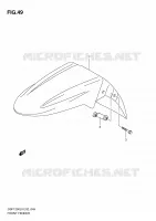 FRONT FENDER (GSF1250L0) voor Suzuki BANDIT 1250 2010