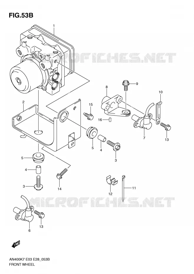 ABS (AN400AK9/AL0/ZAL0) Suzuki SCOOTER 400 BURGMAN 2008  AN400K8(E3/E28)