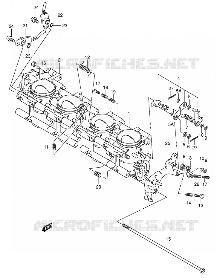 BRANDSTOFINJECTIE ASSY (MODELE K2) Suzuki MOTO 750 GSX-R 2002  GSX-R750U2K2(E2)