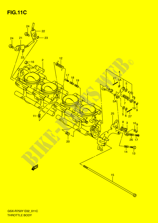 BRANDSTOFINJECTIE ASSY (MODELE K3) voor Suzuki GSX-R 750 2000