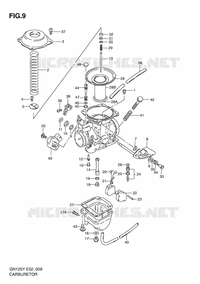 CARBURATOR Suzuki MOTO 125 GN 1998  GN125EW(E2)