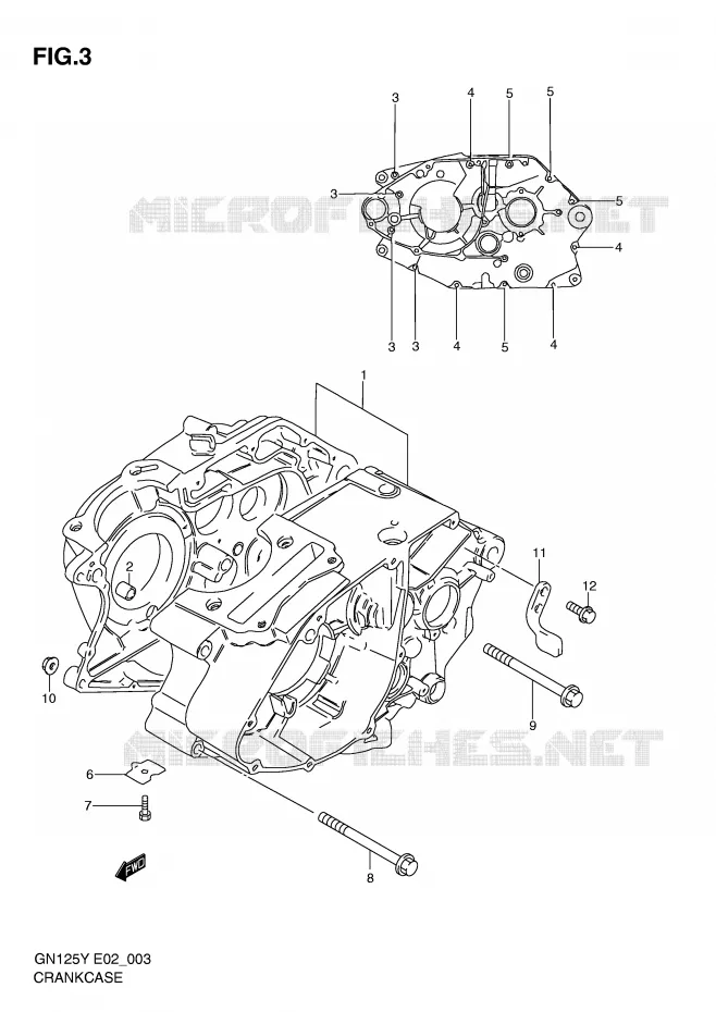 CASING Suzuki MOTO 125 GN 2000  GN125EY(E2)
