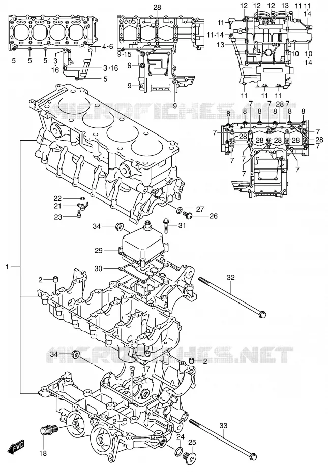 CASING Suzuki MOTO 750 GSX-R 2001  GSX-R750U2K1(E2)