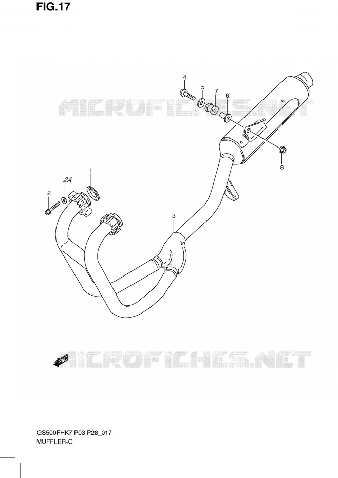 GELUIDDEMPER Suzuki MOTO 500 GS-E 2009  GS500HK9(P3)