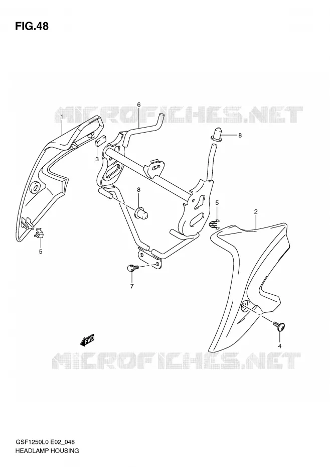 KUIPJE Suzuki MOTO 1250 BANDIT-N 2010  GSF1250L0(E2)