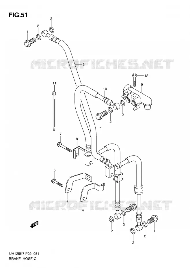 REMSLANG Suzuki SCOOTER 125 BURGMAN 2012  UH125GL0(P2)