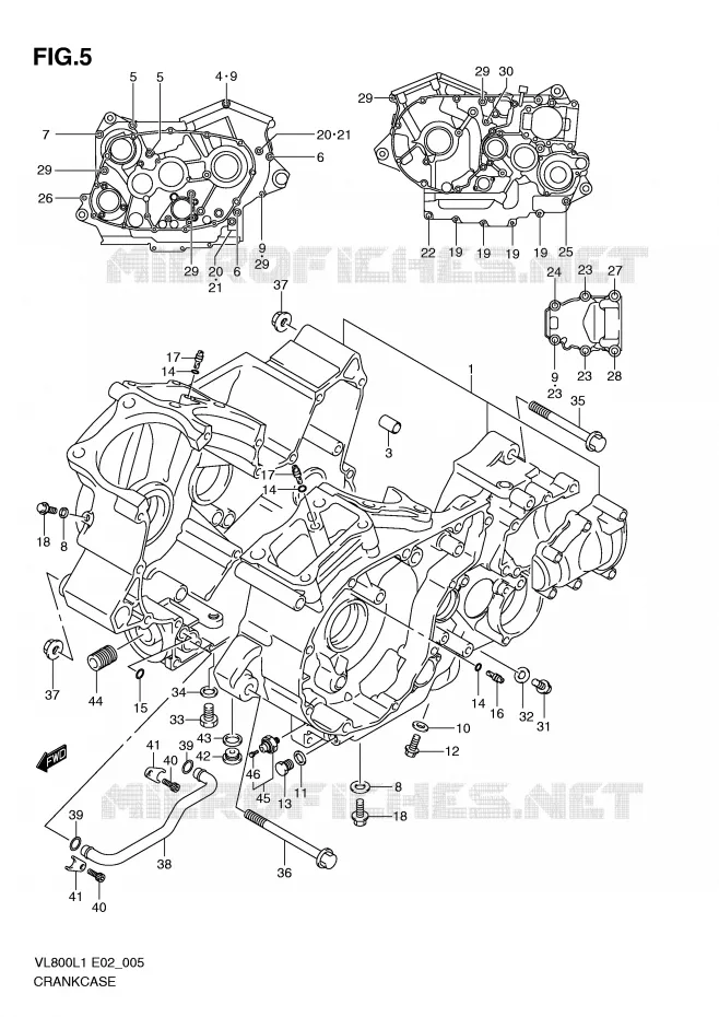 CASING Suzuki MOTO 800 VOLUSIA 2011  VL800L1(E2)