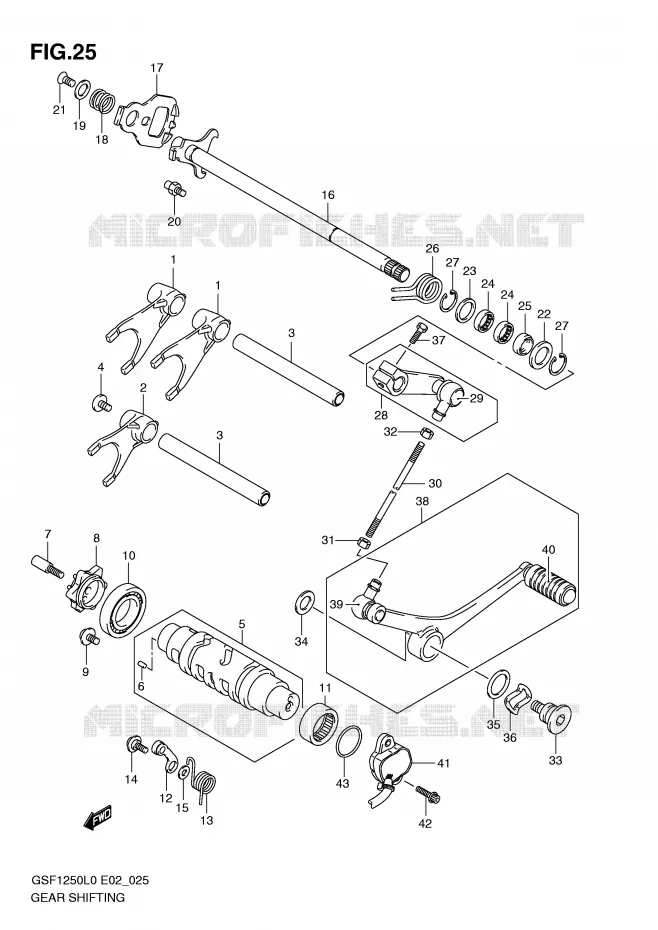 SCHAKELEN ASSY Suzuki MOTO 1250 BANDIT 2010  GSF1250AL0(E2)