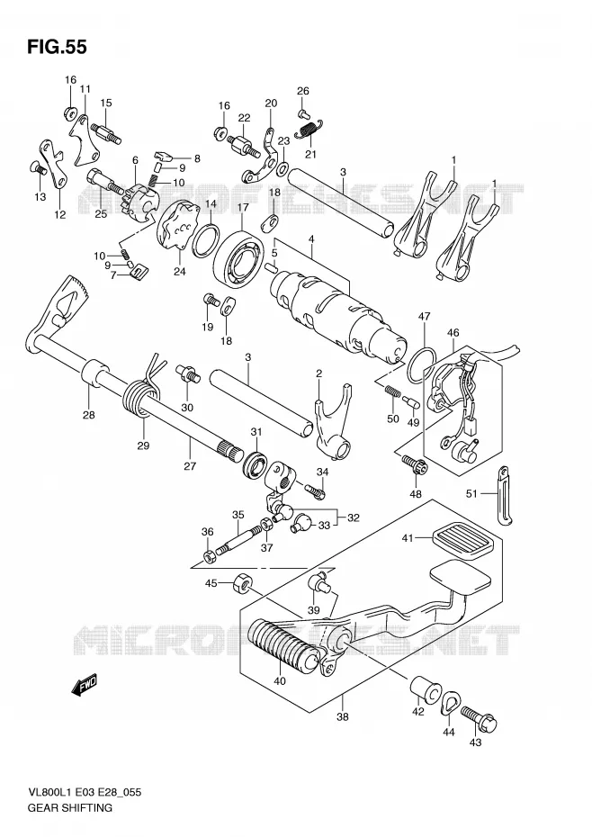 SCHAKELEN ASSY Suzuki MOTO 800 VOLUSIA 2011  VL800CL1(E3/E28)