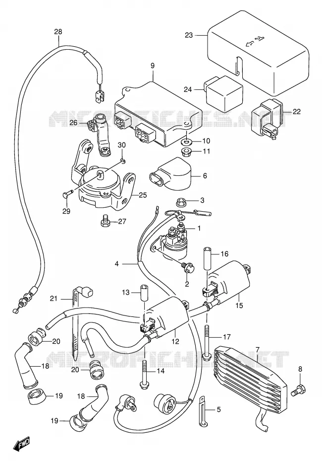 ELEKTRISCH Suzuki MOTO 1400 INTRUDER 2000  VS1400GLPY(E2)