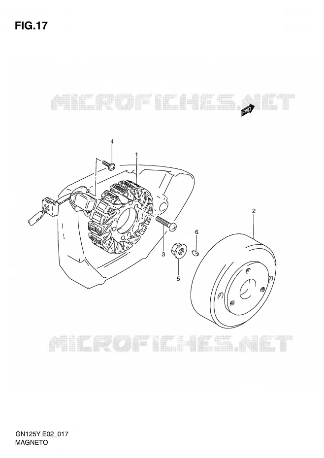 ONTSTEKING Suzuki MOTO 125 GN 1997  GN125UV(E2)