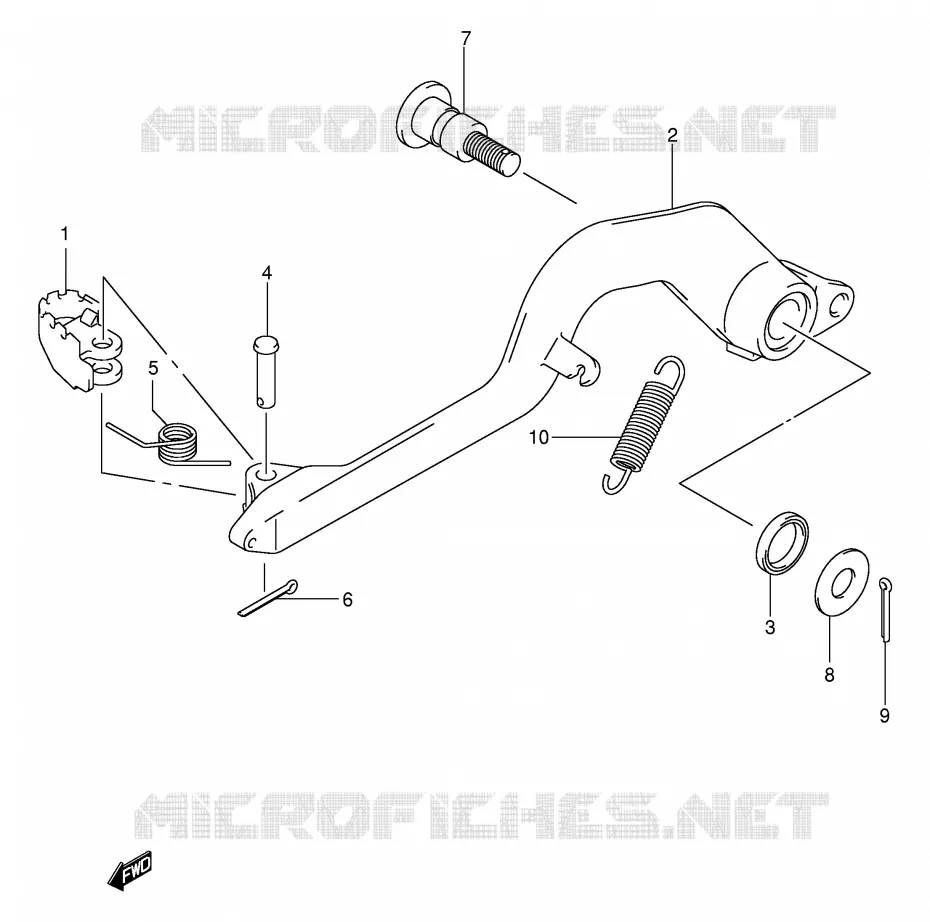 ACHTERREM Suzuki MOTO 400 DR-Z 2002  DR-Z400K2(E3/E28)