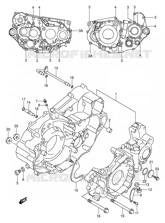 CASING Suzuki MOTO 400 DR-Z 2002  DR-Z400EK2(E3/E28)