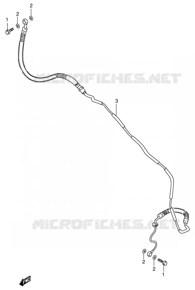 CLUTCH HOSE Suzuki MOTO 600 INTRUDER 1996  VS600GLUT(E2)