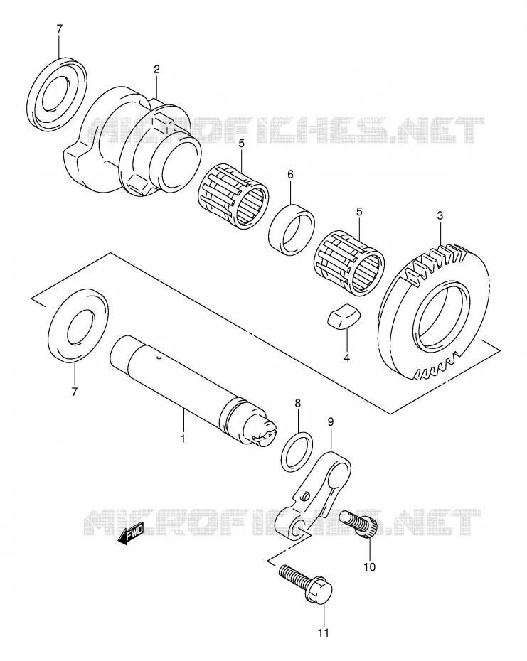 CRANK BALANCER Suzuki MOTO 1300 HAYABUSA 2000  GSX1300RY(E2)