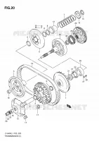 TRANSMISSION (1) voor Suzuki KINGQUAD 400 2011