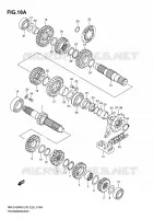 TRANSMISSION (RM Z450L1) voor Suzuki RM-Z 450 2011