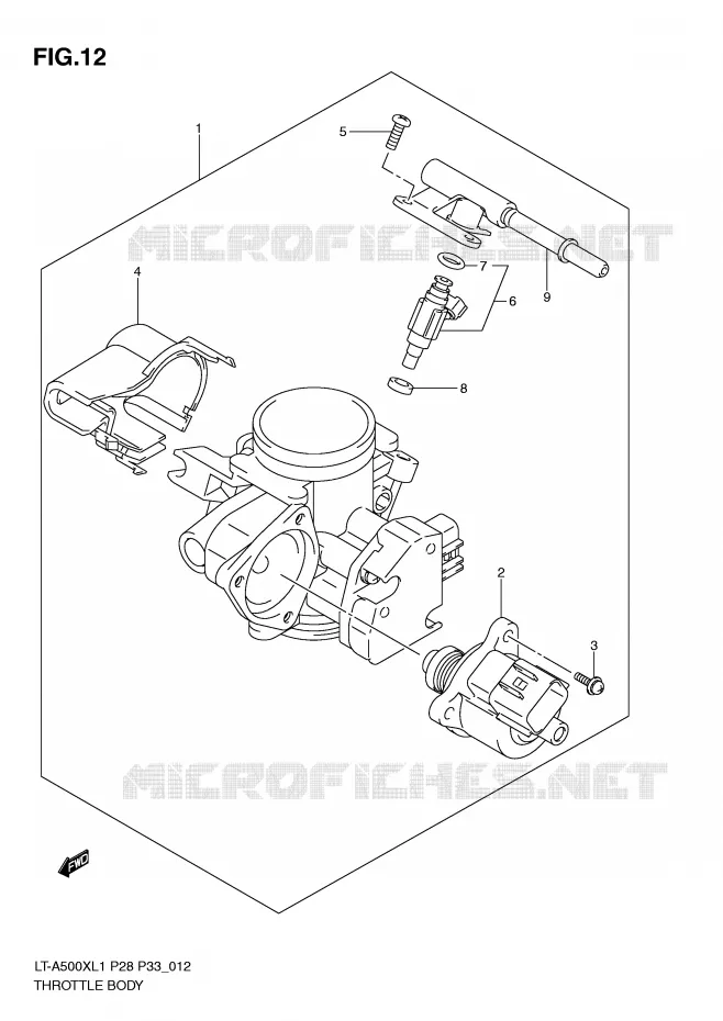BRANDSTOFINJECTIE ASSY Suzuki QUAD 500 KINGQUAD 2011  LT-A500XL1(P28/P33)