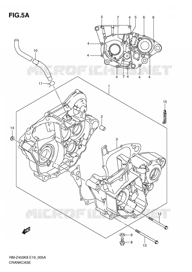 CARTER (RM-Z450L1) Suzuki MOTO 450 RM-Z 2011  RM-Z450L1(E19)