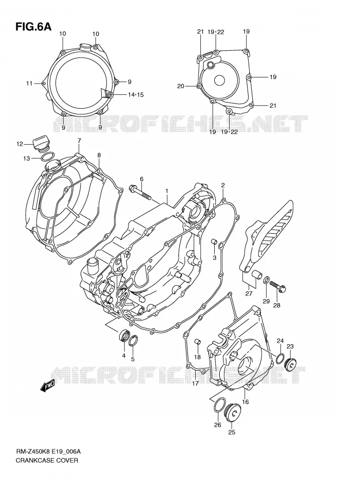 CARTERDEKSEL (RM-Z450L1) Suzuki MOTO 450 RM-Z 2012  RM-Z450L1(E19)