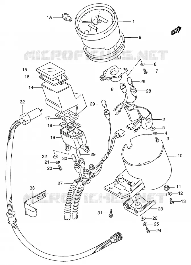 SNELHEIDSMETER (MODELE T/V) Suzuki MOTO 600 INTRUDER 1997  VS600GLV(E2)