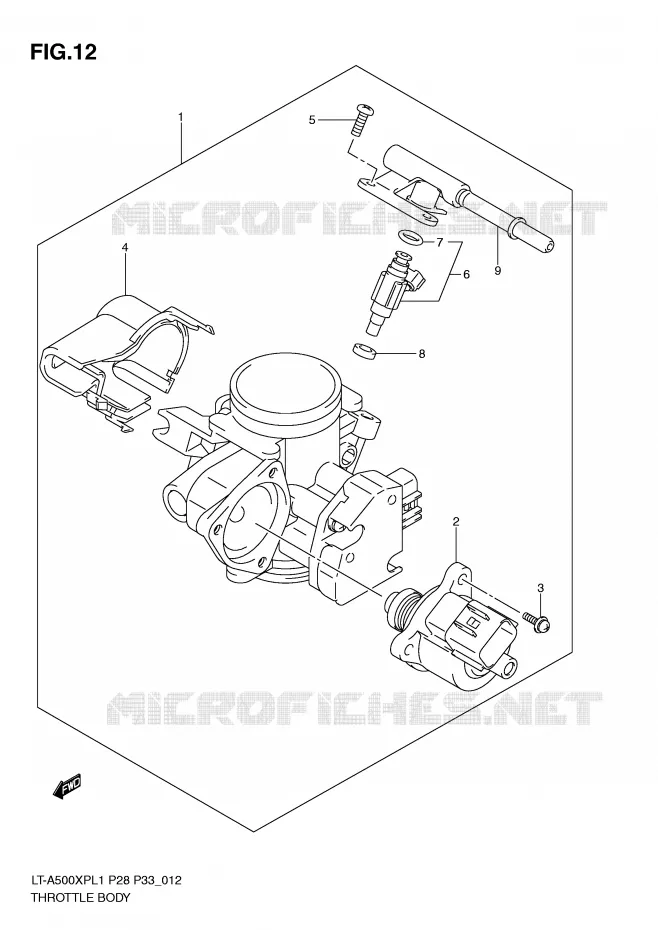 BRANDSTOFINJECTIE ASSY Suzuki QUAD 500 KINGQUAD 2011  LT-A500XPZL1(P28/P33)
