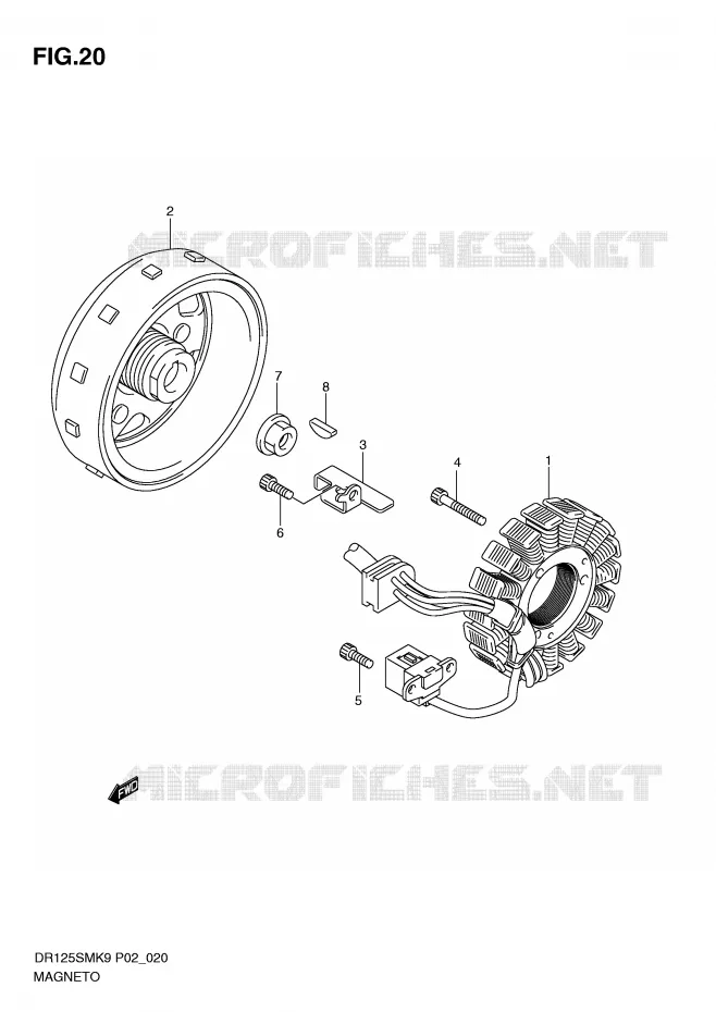 ONTSTEKING Suzuki MOTO 125 DR 2010  DR125SML0