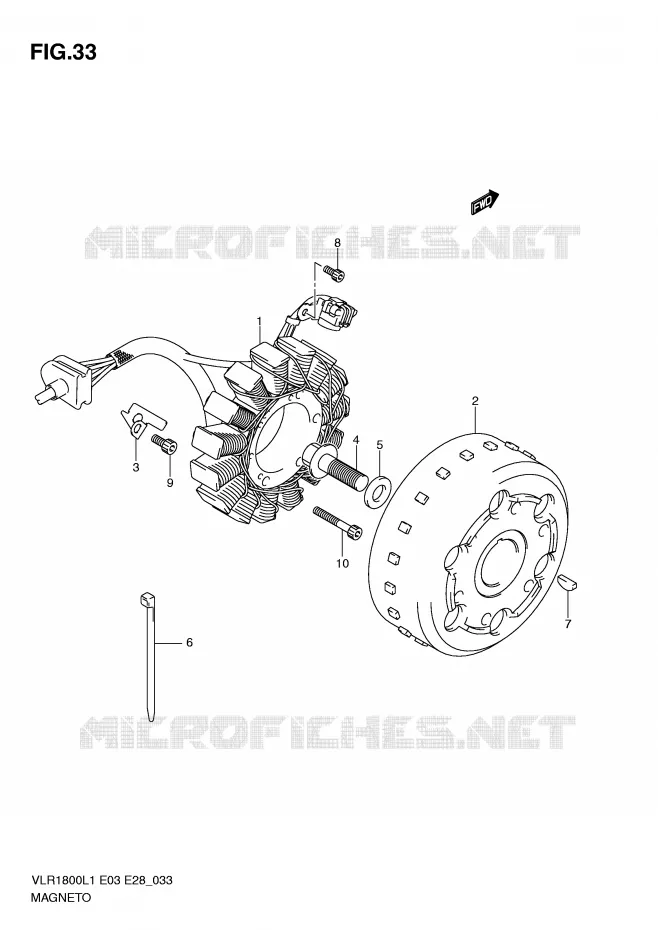 ONTSTEKING Suzuki MOTO 1800 BOULEVARD 2011  VLR1800TL1(E3/E28)
