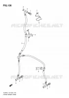 FRONT REMSLANG (DL650L1 E33) voor Suzuki V-STROM 650 2011