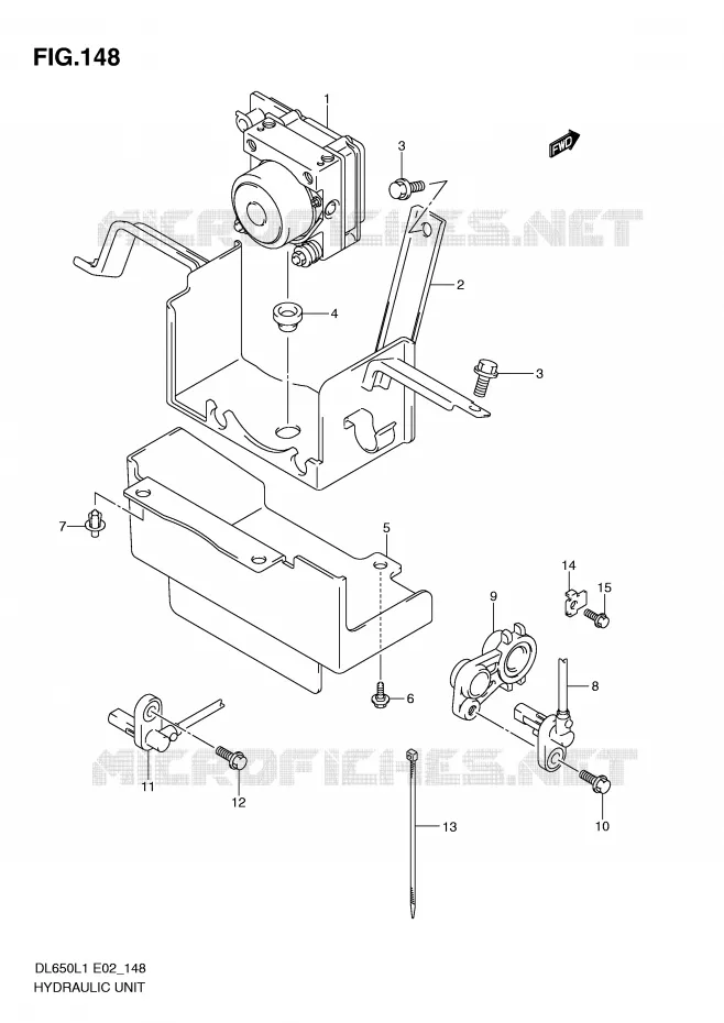 ABS (DL650AUEL1 E19) Suzuki MOTO 650 V-STROM 2011  DL650L1(E2)