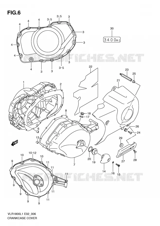 CASING Suzuki MOTO 1800 INTRUDER 2011  VLR1800L1(E2)