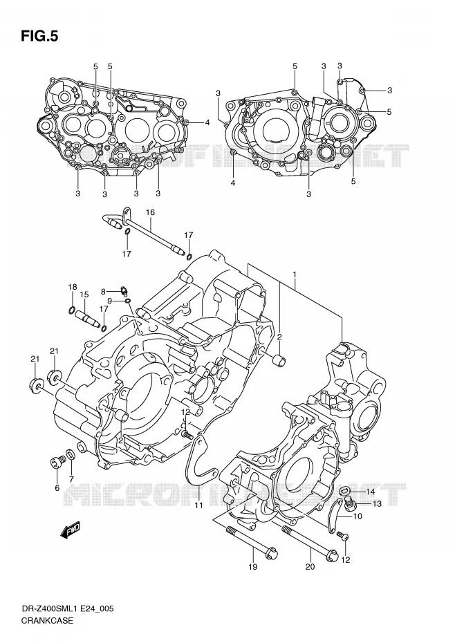 CASING Suzuki MOTO 400 DR-Z 2011  DR-Z400SML1(E24)