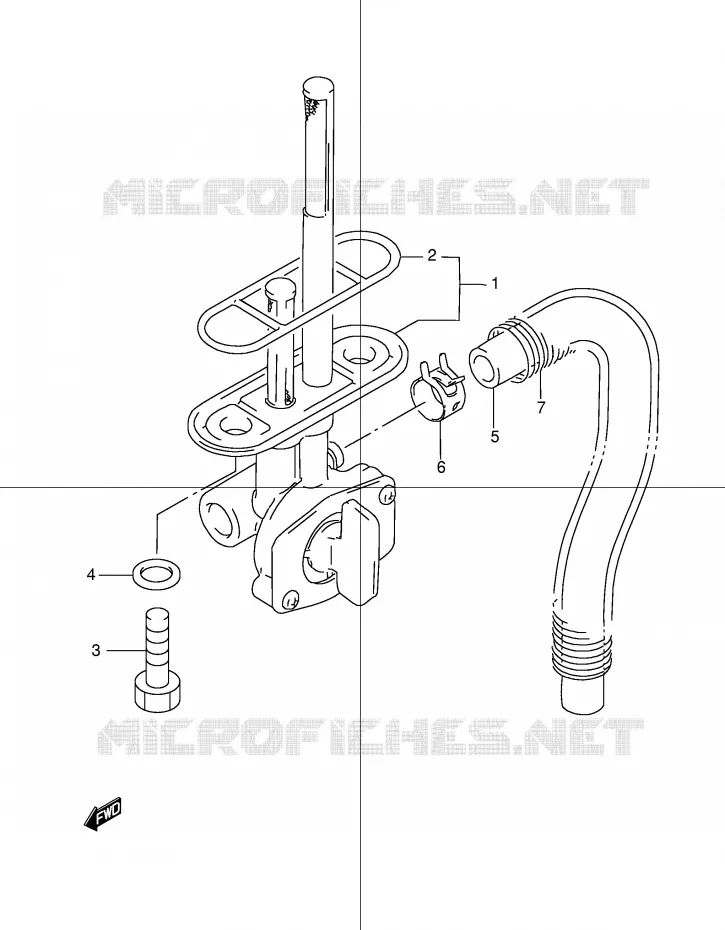 FUEL COCK Suzuki MOTO 250 DR 1998  DR250RW(E24)