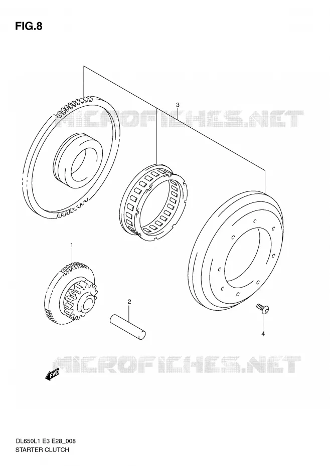 STARTMOTOR CLUTCH Suzuki MOTO 650 V-STROM 2011  DL650L1(E3)